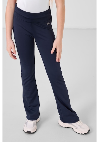 Tommylife İndigo Esnek Standart Fit Basic Performans İspanyol Paça Kız Çocuk Tayt - 75193 Indigo