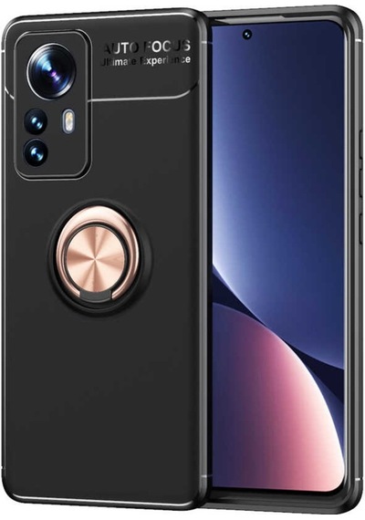 Xiaomi Mi 12 Pro Kılıf Zore Ravel Yüzüklü Silikon Kılıf
