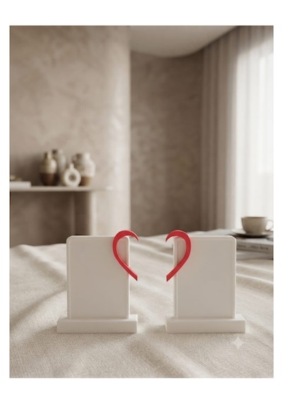 Masa Üstü Kalpli Fotoğraf Çercevesi - Minimalist 7,5 Cm X 10cm -kişiselleştirilebilir Özel Gün Hediyeleri