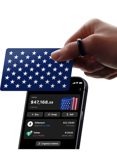 Tangem Wallet Kripto Para Cüzdanı Nfc-soğuk Cüzdan 3'lü Kart Usa