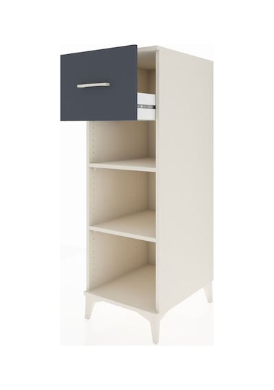 Kronos Dolap 2 Raflı Tek Çekmeceli 44x59x134 Aytaşı-antrasit Aytaşı
