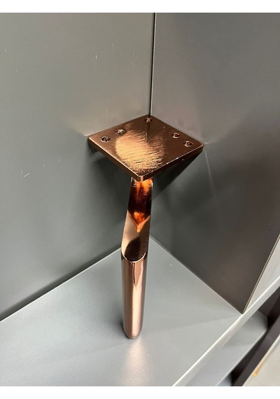 Zarif Metal Ayak 14cm Rose Koltuk Dolap Komidin Şifonyer Modern Tv Ünite Ayağı Mobilya Puf Rose