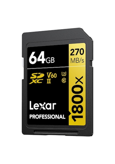 Lexar Sdxc Professional 64gb 1800x Uhs-ıi Altın Serisi, Sınıf 10,