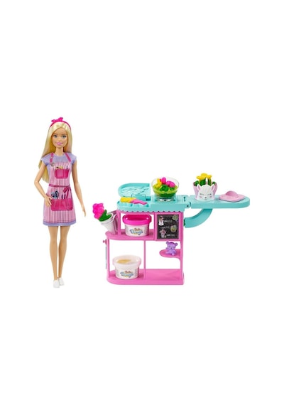 Barbie Çiçekçi Bebek ve Oyun Seti GTN58