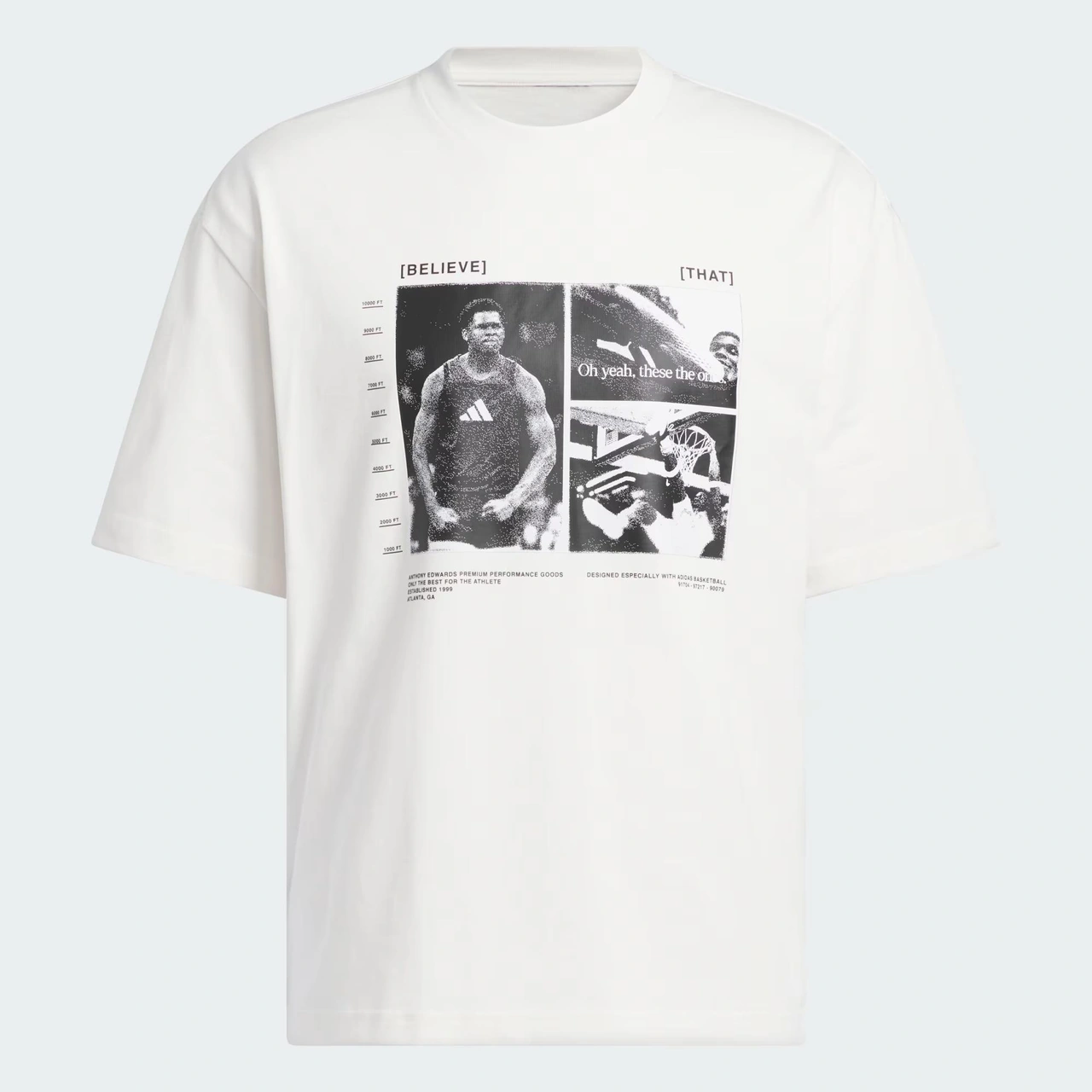 Adidas Anthony Edwards Erkek Tişört C-adıjm2679e50a00 Beyaz