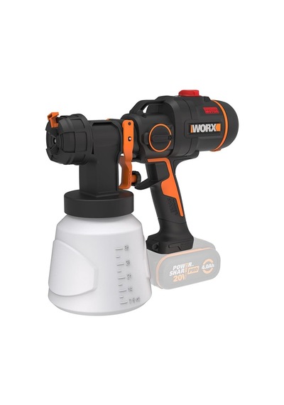 Worx Wx020.9 20volt Kömürsüz Devir Ayarlı Boya Tabancası + 4 Parç