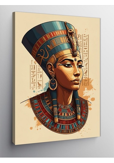 Kanvas Tablo Mısır Kraliçesi Nefertiti 50cmx70cm