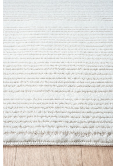 Mariesse Home Zen Koleksiyonu - Bambu Tarz Modern Sık Dokuma Halı Salon Oturma Odası Halısı 0590a Beyaz