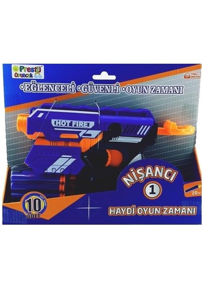 Prestij Yumuşak Sünger Köpük Mermi Atan Tabanca