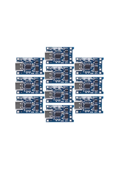 H Tp4056 Lityum Pil Şarj Modülü 1a Pil Şarj Kartı Tip C 4.5v-5 10pcs