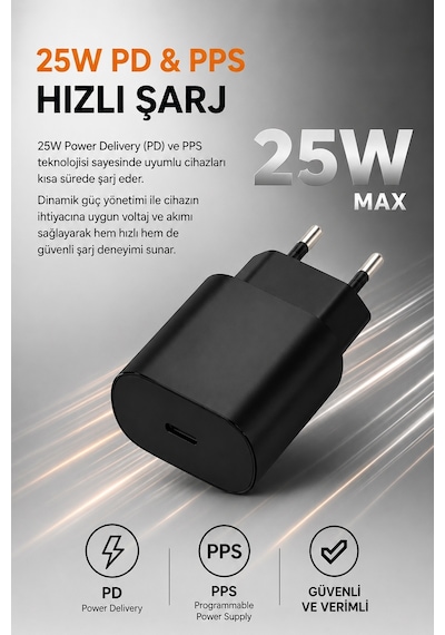 Dexim 25w Usb-c Pd Hızlı Şarj Cihazı