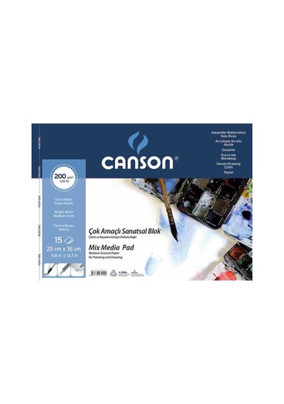 Canson Fınface 1557 Resim Blokları Çok Amaçlı 200 Gr 25x35 15 Yaprak