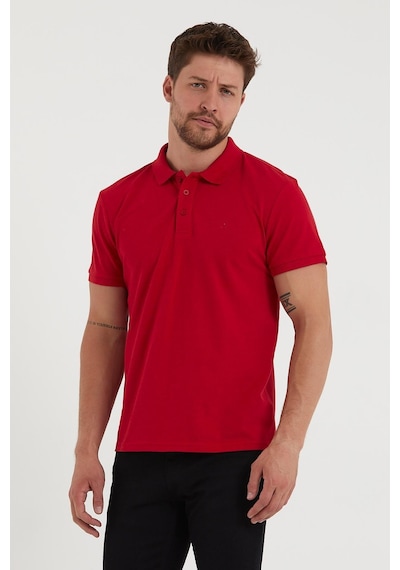 Erkek Regular Fit Polo Yaka 5li T-shirt Siyah