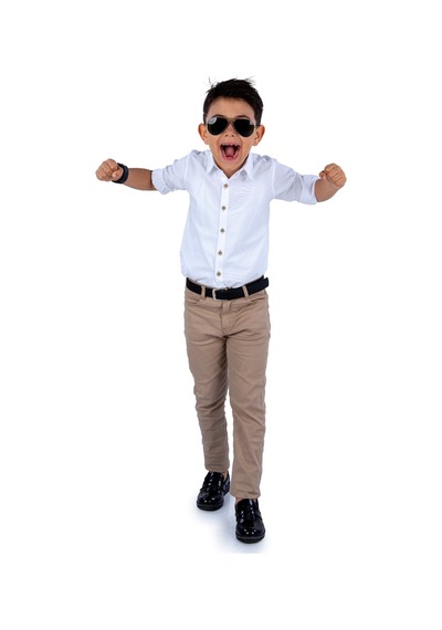 Mnk Baby & Kids Tarz Gömlek Gabardin Pantolon Erkek Çocuk Takım Mnk0422 Beyaz
