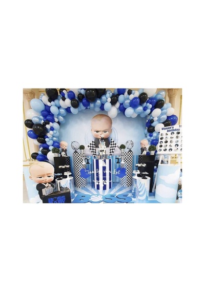 Patron Bebebk Özel Konsept Patron Bebek Balon Zinciri Mix