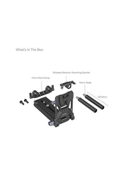 Smallrig 4323 Sony Fx6 Canon C70 Sinema Kameraları İçin V-mount Pil Montaj Plakası Kiti