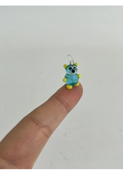 El Yapımı Mini Murano Cam Ayı Biblo A144-03