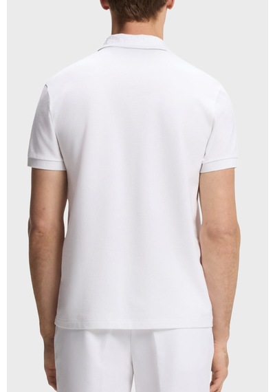 Boss Pamuklu Regular Fit Düğmeli Polo Erkek Polo 50564779 100 Beyaz