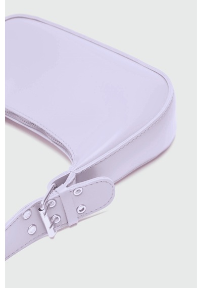 Shule Bags Muse Oval Baget Çanta Pudra Pembe