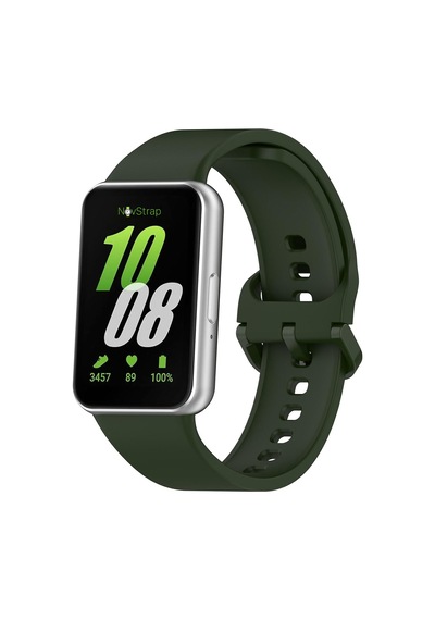 Novstrap Samsung Galaxy Fit 3 İle Uyumlu Kordon Kayış Yumuşak Silikon Klasik Kordon
