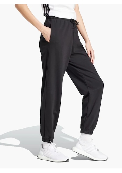 Adidas Essentials Small Logo French Terry Cuffed Kadın Eşofman Altı Jd7999 Siyah