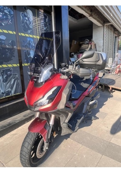 Zeus Motor 2023-2026 Honda Adv 350 Uyumlu Uzun Ön Cam Koyu Füme