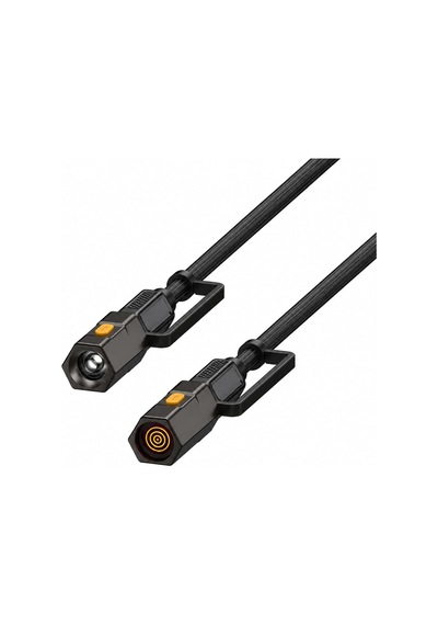 T2ın1c 240w Led Fener Ve Alevsiz Çakmak Fonksiyonlu Type-c To Type-c Şarj Ve Data Kablosu 1.2 Metre Siyah
