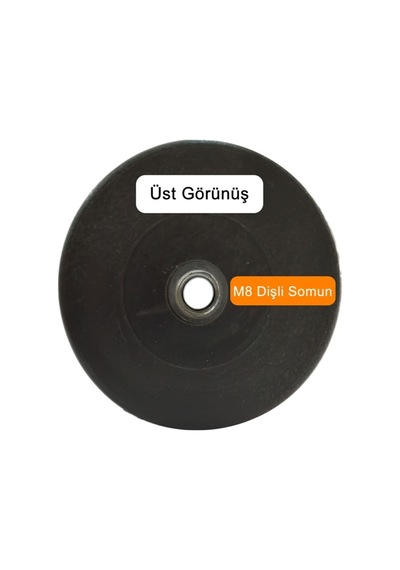 Somunlu Kromajlı Metal Baza Ayağı M8 Ince Dişli 10 Cm Kahverengi Diğer