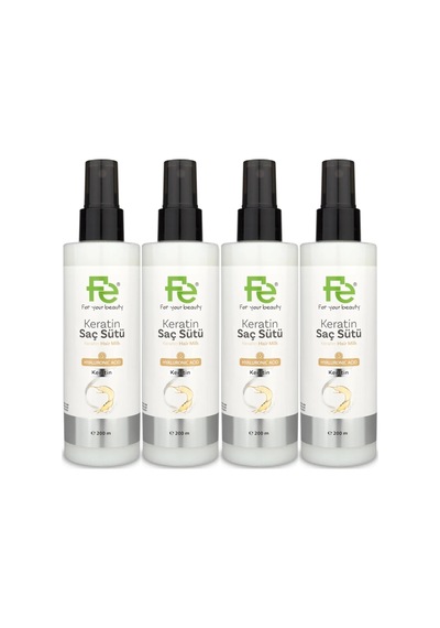 Fe Keratin Saç Sütü 200ml 4 Lü Set