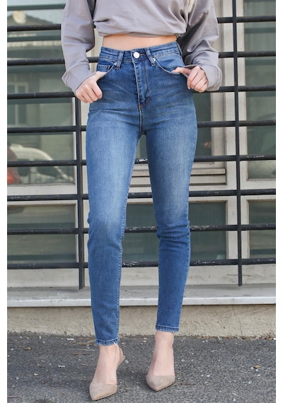 Mavi Yüksek Bel Skiny Fit Denim Kadın Jean Mg1643
