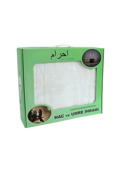 İhram - Hac İhramı - Umre İhramı - Bambu İhram - Yeşil Kutulu - 1