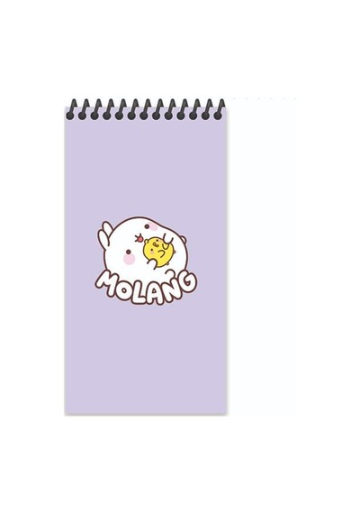 Molang 10 19 80 Yp Çiz. Spr.karton Kapak Defter - Mor Çok Renkli