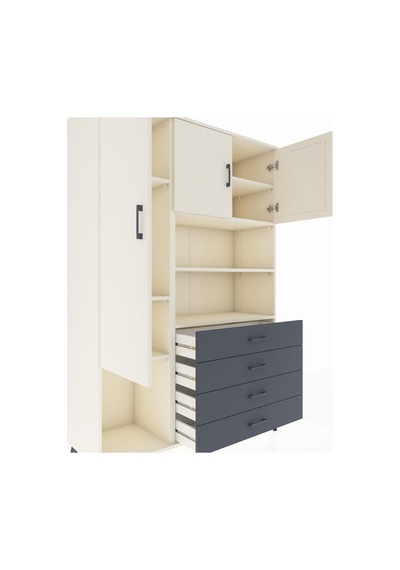 Hyperion Dolap 7 Raflı 4 Çekmeceli 3 Kapaklı 132x44x195 Aytaşı-aytaşı/antrasit Aytası/antrasıt Hyperion Dolap 7 Raflı 4 Çekmeceli 3 Kapaklı 132x44x195 Aytaşı-aytaşı/antrasit Aytası/antrasıt