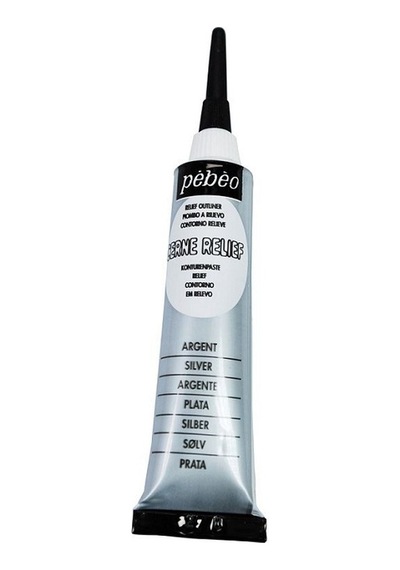 Pebeo 774 Cam Kontürü Gümüş