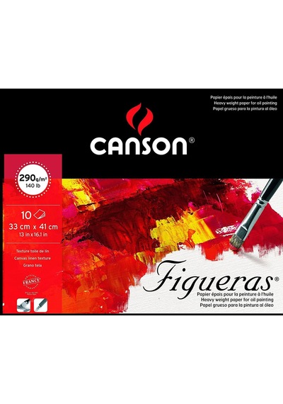 Canson Figueras 33x41 CM 10yp 290 G Akrilik & Yağlıboya Resim Blok