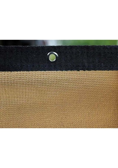 Morilu Krem Gölgelik File - 95lik Araba Gölgelik – Siyah Premium Şeritli Halkalı Otopark Gölgeliği