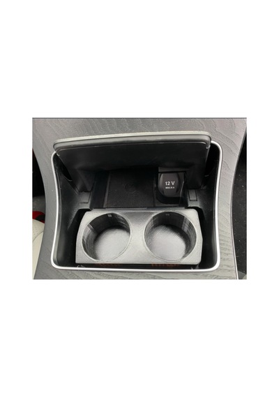 Arayx3d Mercedes C Serisi W205 2014-2018 Uyumlu Orta Konsol Bardaklık Aparatı C180 C200 Siyah
