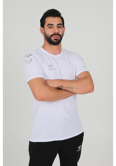 Hummel Armin Pamuklu Antrenman Tişört Beyaz