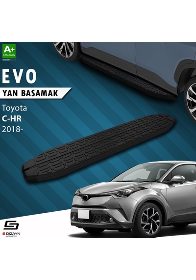 S-dizayn Toyota C-hr Evo Siyah Yan Basamak 173 Cm 2018 Üzeri