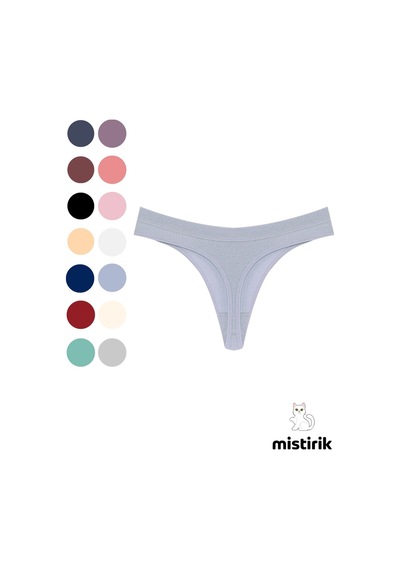 Mistirik Paulo Model Fitilli Esnek Kumaş String Tanga Lila Renk Lila