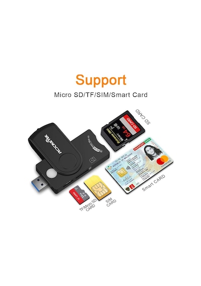 Sge Usb Sim Kart Kimlik Kartı Banka Kartı Hafıza Kartı Okuyucu