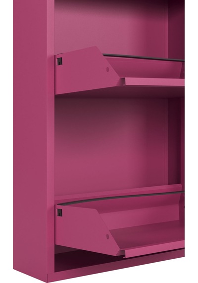 Ceha Tablalı 4'lü Metal Ayakkabılık - Pembe K.AYK-2.4/B/P 4010