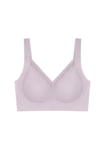 Cottonill Seamless Bra - Seravia Lila Lazer Kesim Dantelli Minimizer Kadın Sütyen