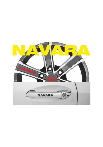 Navara Kapı Kolu Sticker Yapıştırma 8Adet
