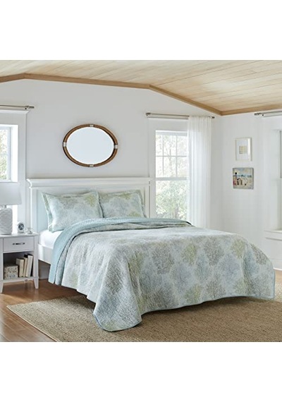 Reversible Quilt Set, King, Saltwater Blue Diğer