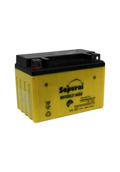 Deeppower Ytx9-bs(151x87x107) 12v 9ah Alçak Akü Motosiklet Aküsü