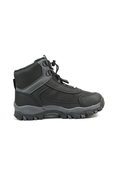 Cool Alfa Siyah Lastikli Soft Shell Outdoor Erkek Çocuk Bot Siyah