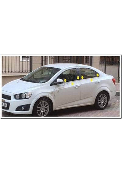 Woc Chrome Chevrolet Aveo Sedan Krom Cam Çıtası 2012 Sonrası 4 Pa
