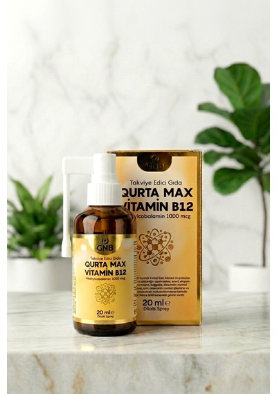 Qurta Max Vitamin B12 Methylcobalamin 1000 Mg Dilaltı Sprey 20 Ml