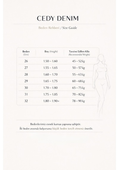 Cedy Denim Cedy Denım Yüksek Kalite Kadın 5 Cep Düşük Bel İspanyol Paça Skinnyfit Esnek Jean Pantolon C619 Mavi